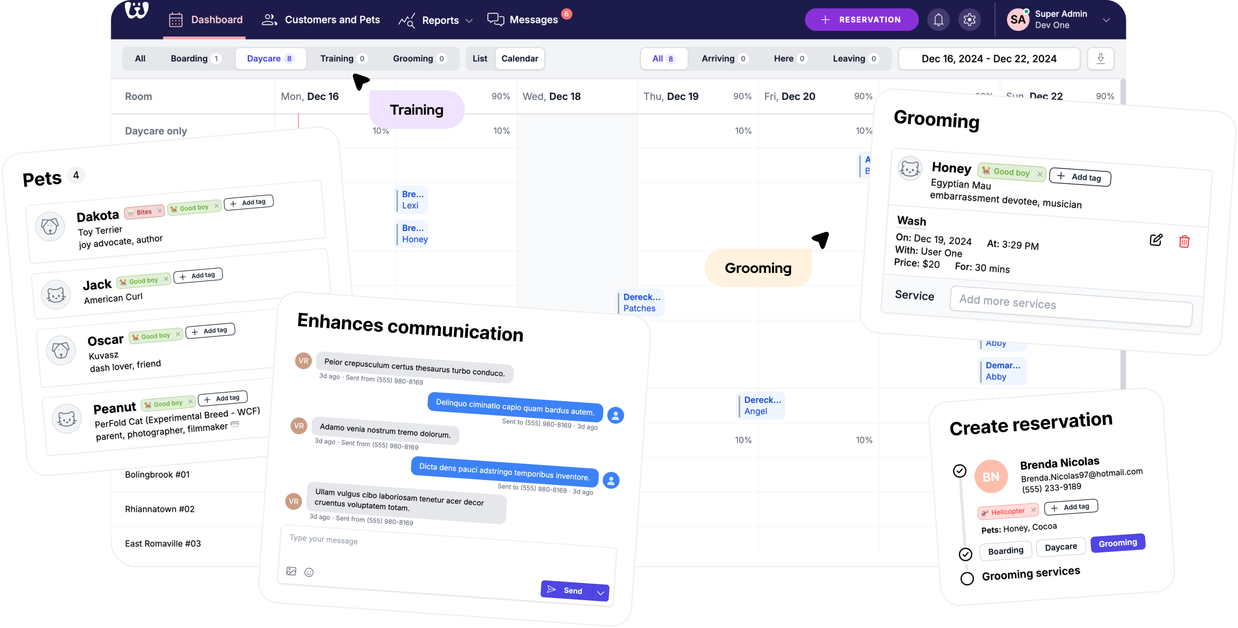 A simple all in one platform for pet care business
